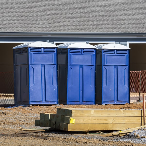 what is the expected delivery and pickup timeframe for the portable toilets in Newport VA